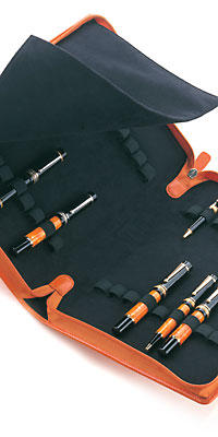 40 places leather pencase