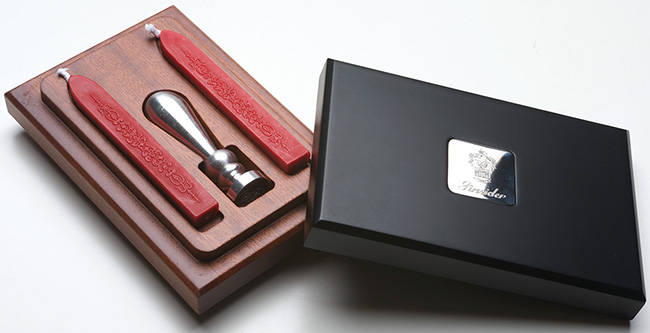  Pineider sealing wax case with seal