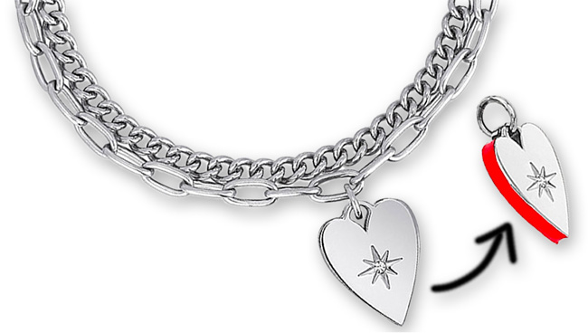 2 Jewels Heart Bracelet