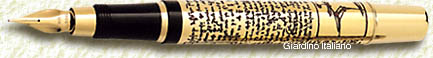 Aurora Leonardo da Vinci Golden Fountainpen