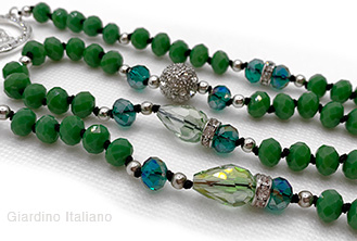 Braccialini green necklace