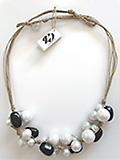 Collana Navona con pietre dure e perle