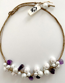 amethysts necklace