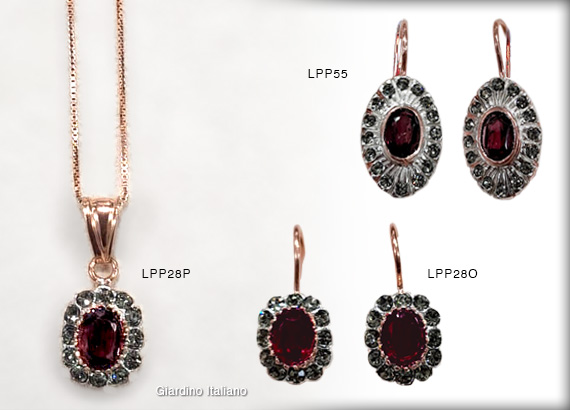 pendents with garnets