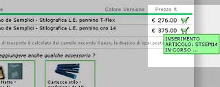 Carrello lato prezzo