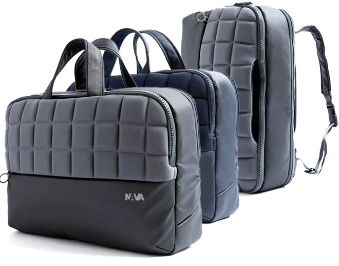 Nava briefcase convertible in backpack Passenger Action