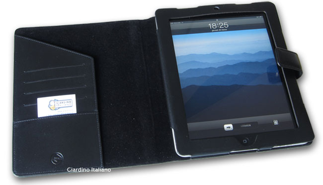 Visconti iPad case, open