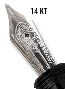 pennino oro 14 kt stipula