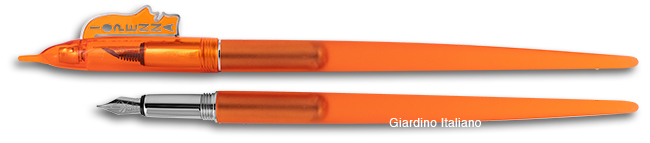 Io Penna orange fountain pen